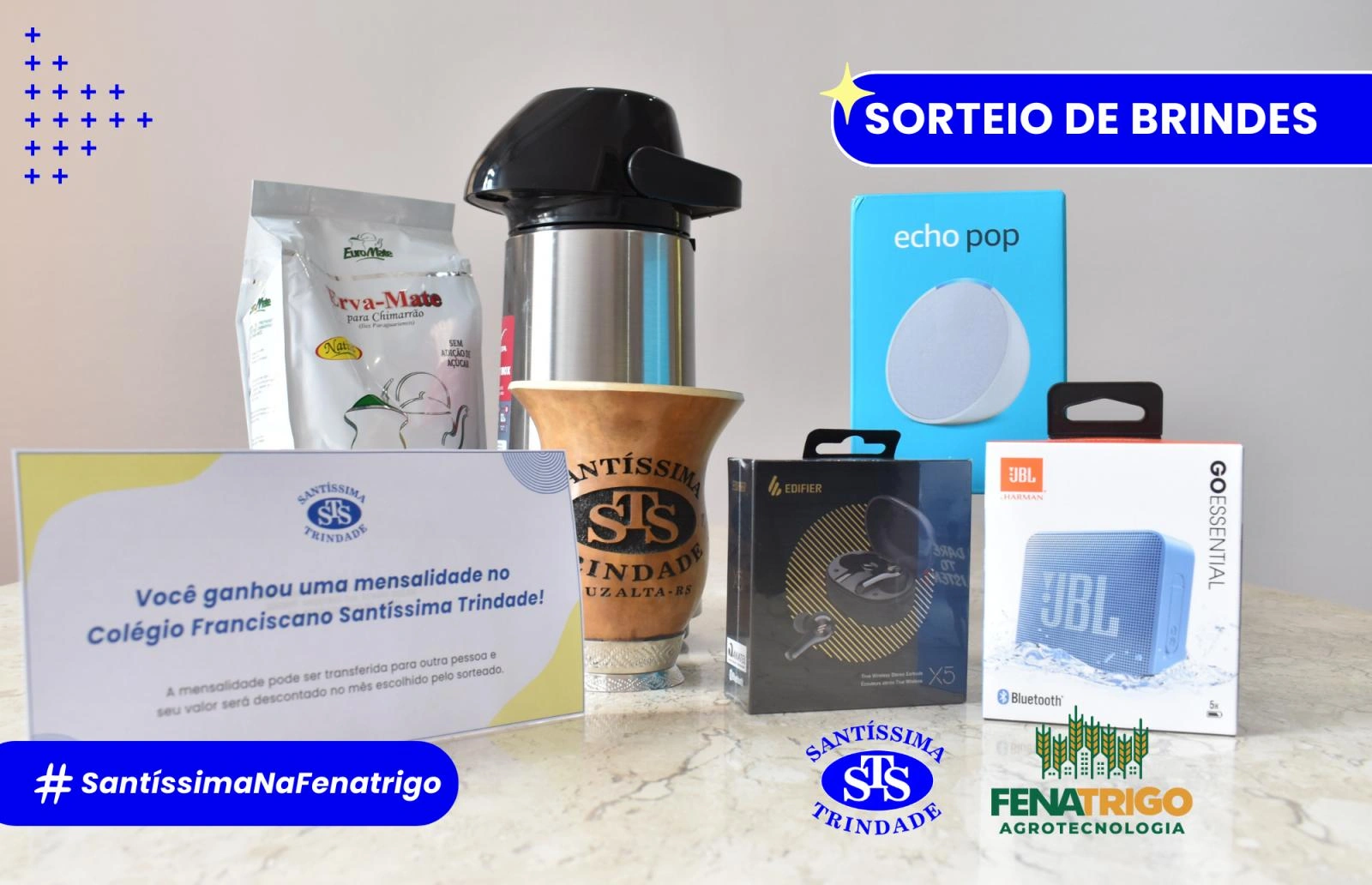 Visite o estande do Colégio na XVII Fenatrigo e preencha a ficha para concorrer ao sorteio