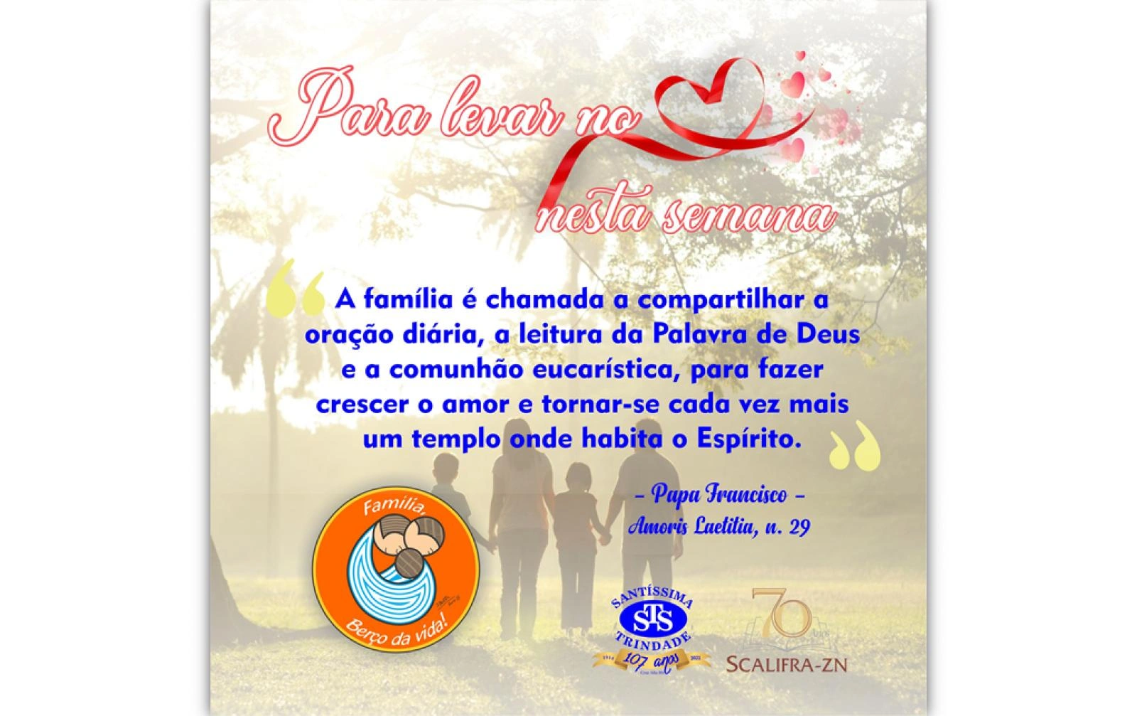 Para levar no coração nesta semana