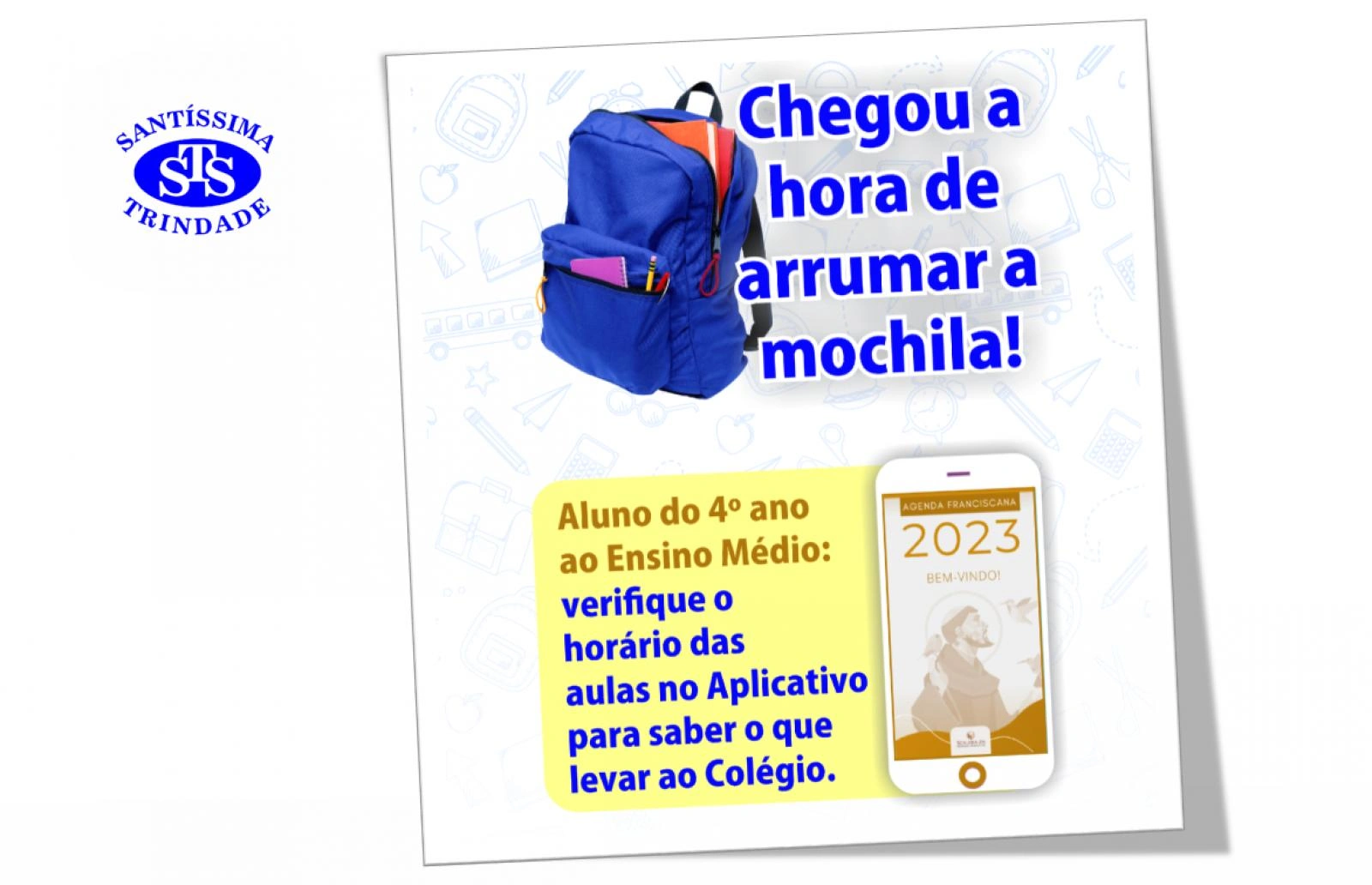 Já preparou o material para o primeiro dia de aula?