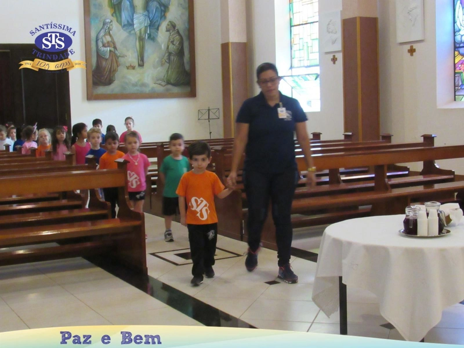 Ceia Pascal com os alunos do Nível A2