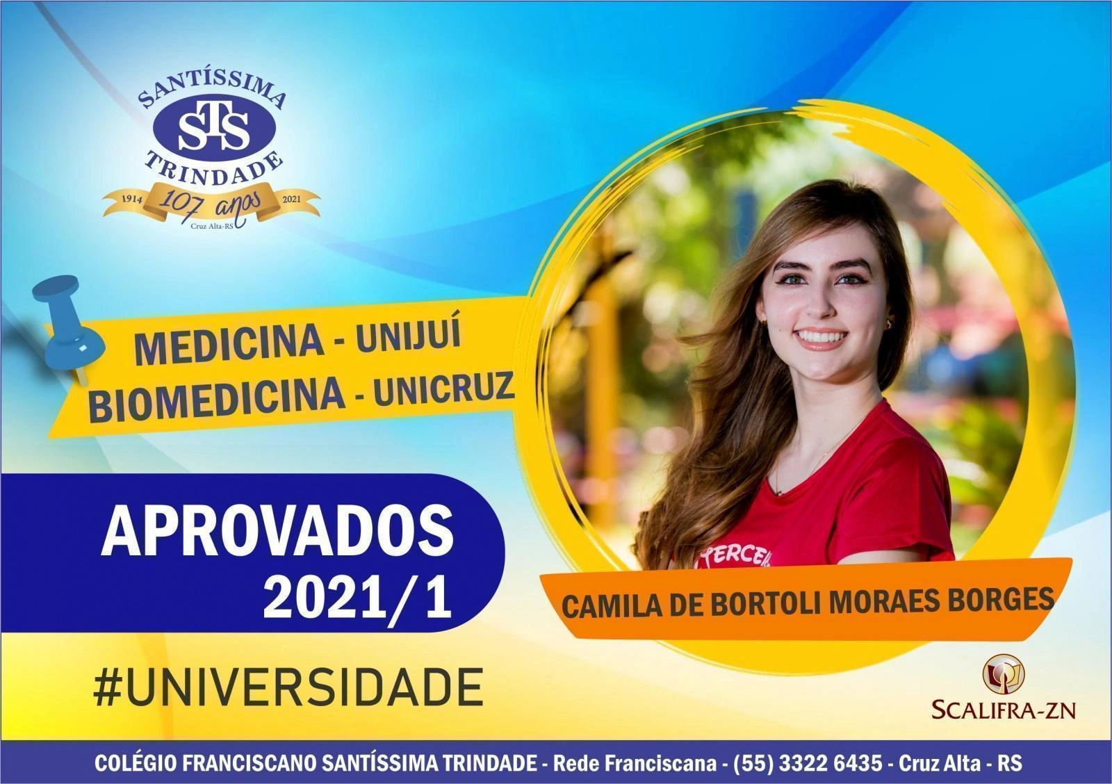 Parabéns, alunos do Santíssima !
