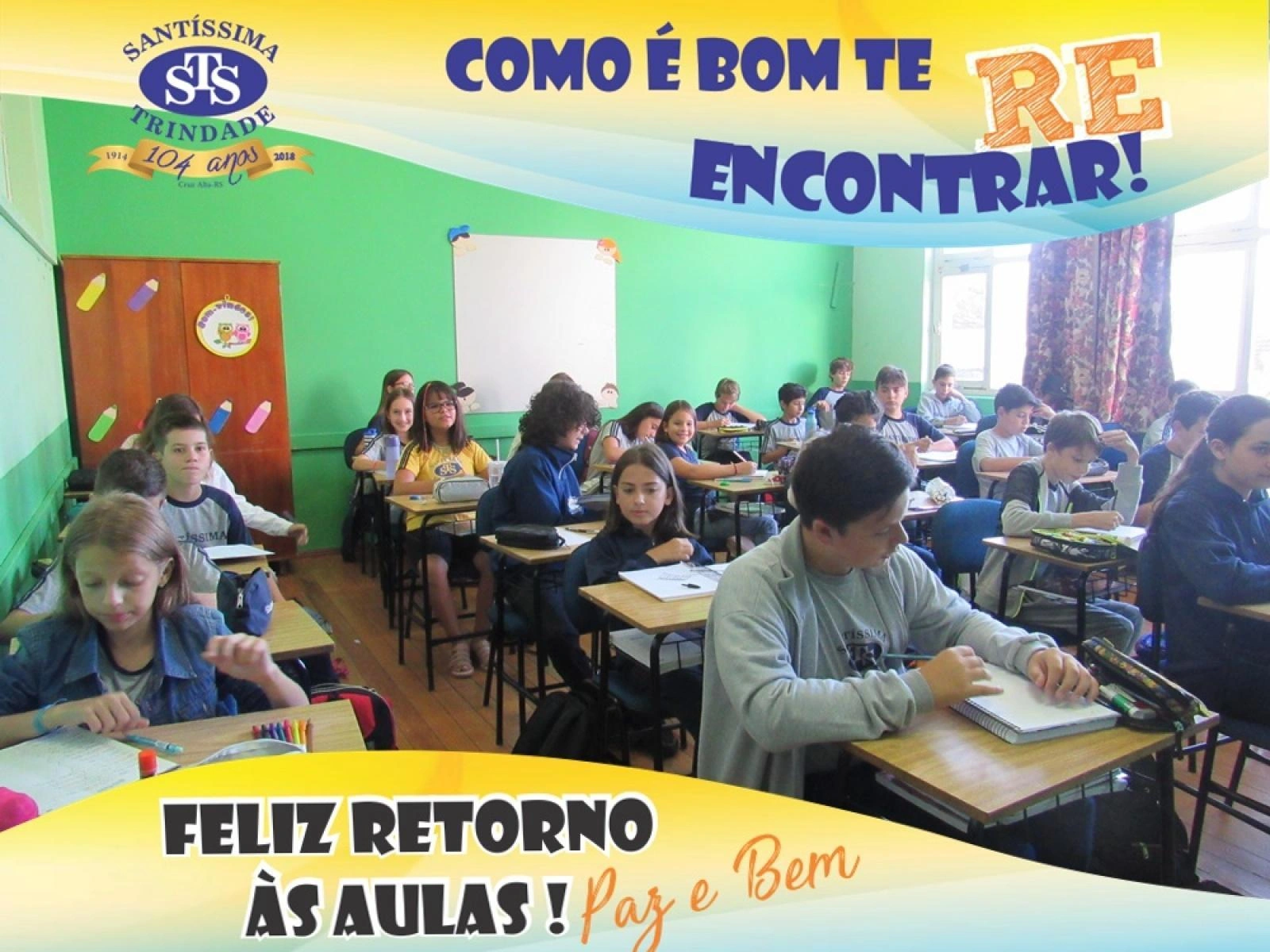 Início das aulas Ensino Fundamental e Médio