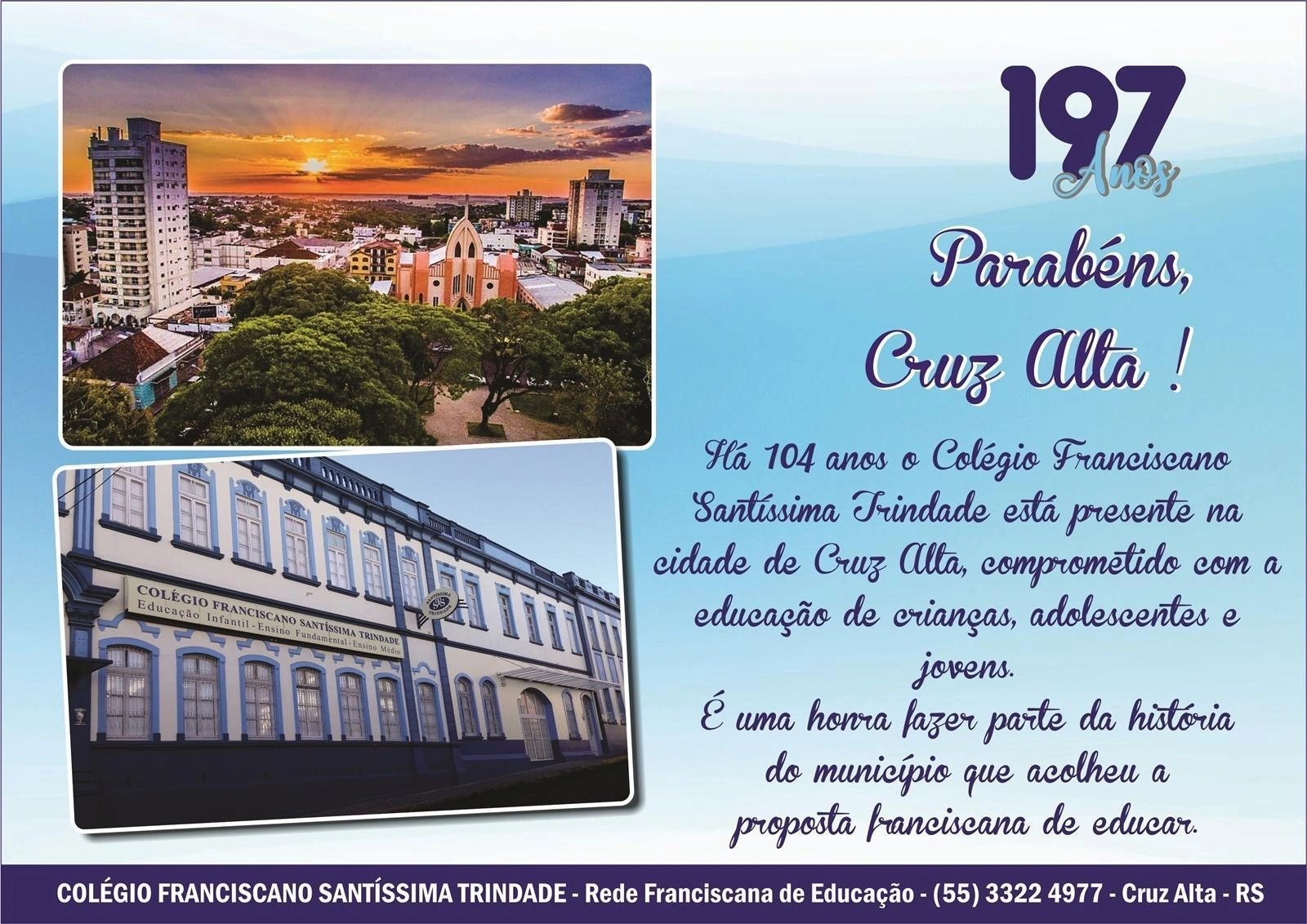 Parabéns, Cruz Alta ! 