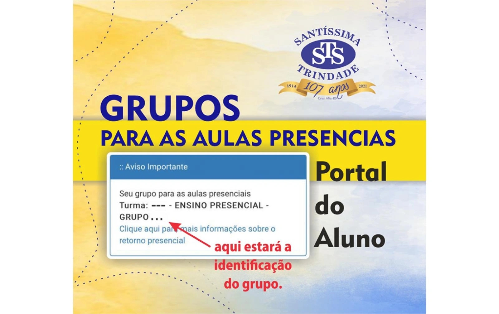 Publicados grupos para as aulas presenciais