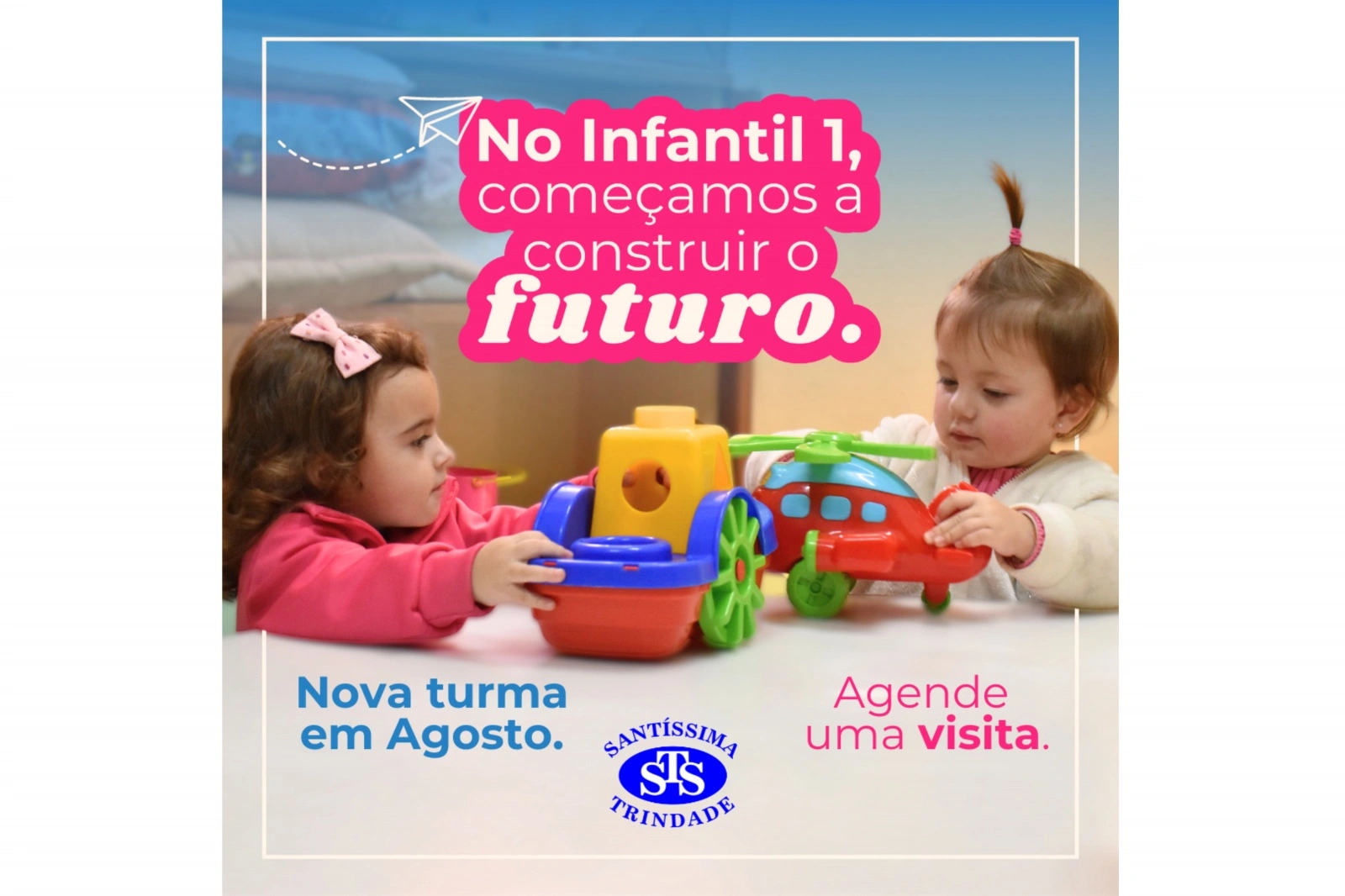 Nova turma para crianças de 1 ano com matrículas abertas
