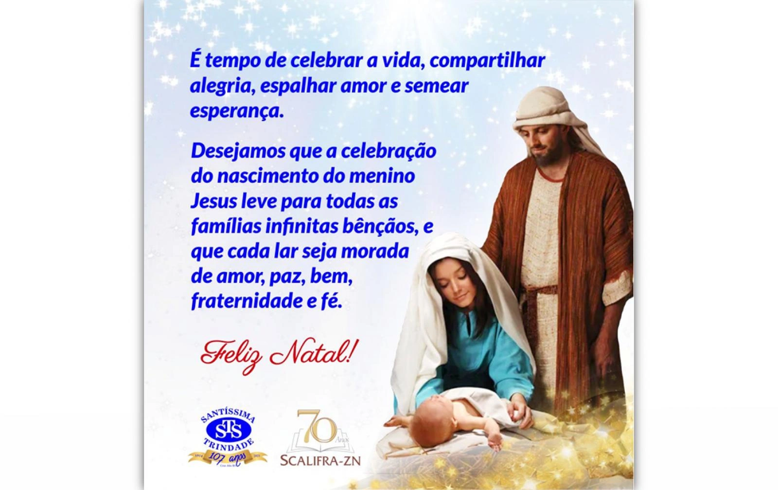 Feliz e abençoado Natal 