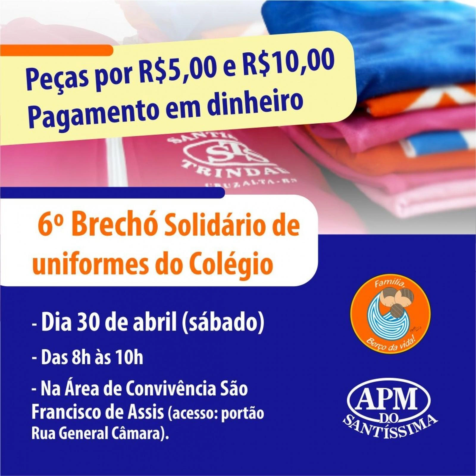 * | 6º Brechó Solidário de Uniformes STS