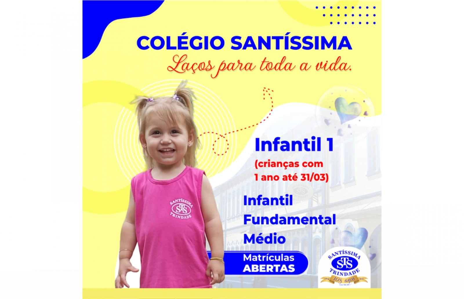 Você sabia que recebemos crianças a partir de 1 ano de idade?