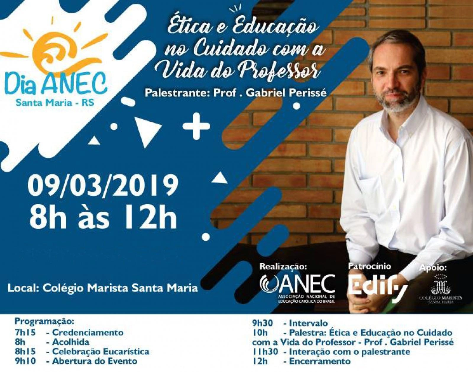 Colégio Santíssima participará do Dia ANEC 2019