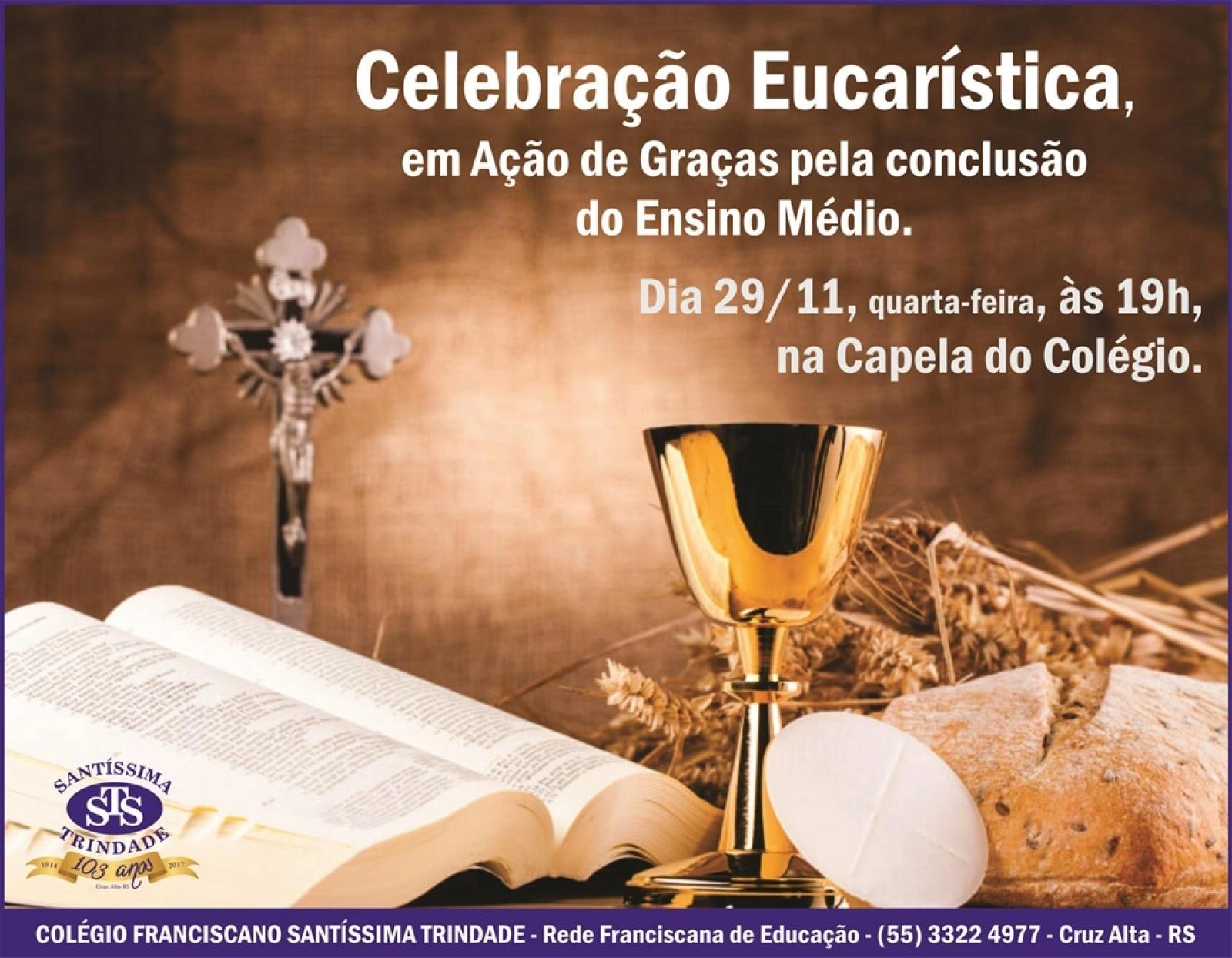 Celebração em Ação de Graças pela conclusão do Ensino Médio