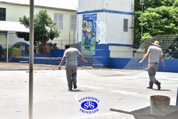 2024 começa com obras no pátio do Colégio