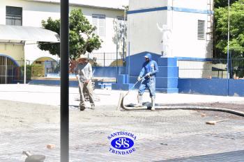2024 começa com obras no pátio do Colégio
