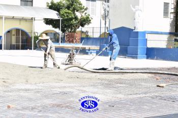 2024 começa com obras no pátio do Colégio