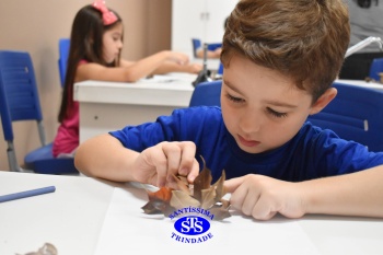 Alunos do 1º ano realizam atividades no Laboratório de Ciências