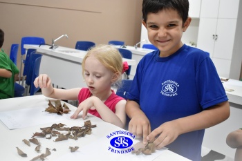 Alunos do 1º ano realizam atividades no Laboratório de Ciências