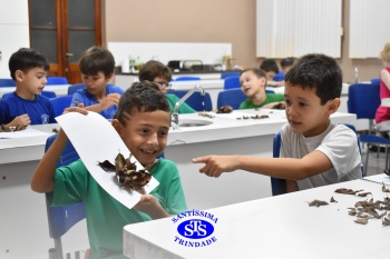 Alunos do 1º ano realizam atividades no Laboratório de Ciências