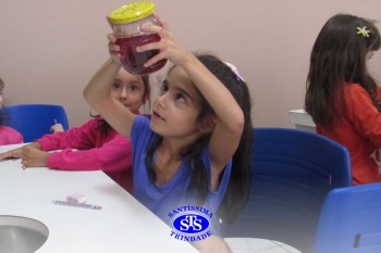 Alunos do 1º ano realizam atividades no Laboratório de Ciências