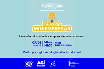Feira de Miniempresas acontece no sábado, 07/06