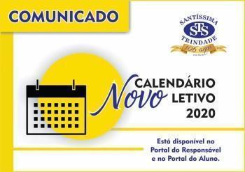 Novo Calendário Letivo 2020