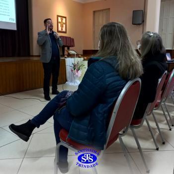 Professores reunidos em manhã de formação