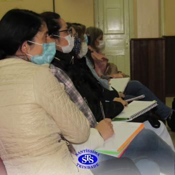 Professores reunidos em manhã de formação
