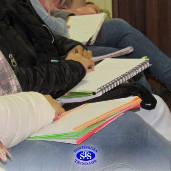 Professores reunidos em manhã de formação
