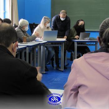 Professores reunidos em manhã de formação