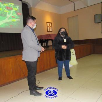 Professores reunidos em manhã de formação