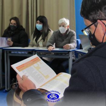 Professores reunidos em manhã de formação