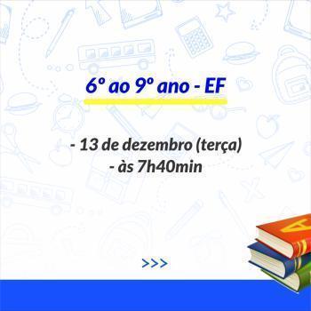 Resultados do 3º trimestre letivo