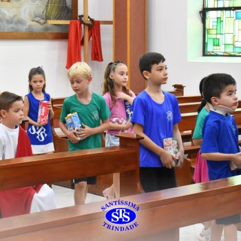 Momentos de convivência entre as turmas e reflexão sobre a vida nova marcam as Celebrações de Páscoa dos estudantes dos Anos Iniciais