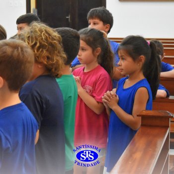 Momentos de convivência entre as turmas e reflexão sobre a vida nova marcam as Celebrações de Páscoa dos estudantes dos Anos Iniciais