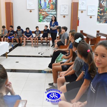 Momentos de convivência entre as turmas e reflexão sobre a vida nova marcam as Celebrações de Páscoa dos estudantes dos Anos Iniciais