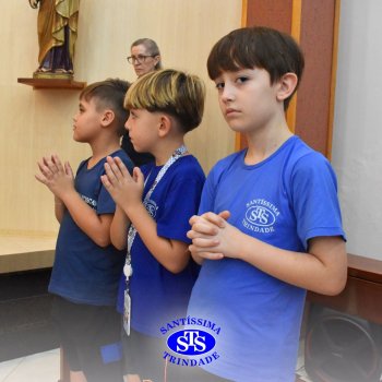 Momentos de convivência entre as turmas e reflexão sobre a vida nova marcam as Celebrações de Páscoa dos estudantes dos Anos Iniciais
