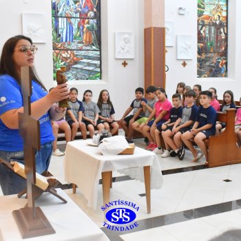 Momentos de convivência entre as turmas e reflexão sobre a vida nova marcam as Celebrações de Páscoa dos estudantes dos Anos Iniciais