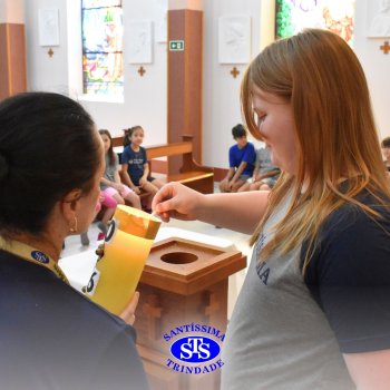 Momentos de convivência entre as turmas e reflexão sobre a vida nova marcam as Celebrações de Páscoa dos estudantes dos Anos Iniciais