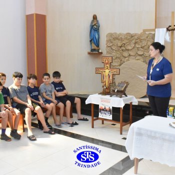 Momentos de convivência entre as turmas e reflexão sobre a vida nova marcam as Celebrações de Páscoa dos estudantes dos Anos Iniciais