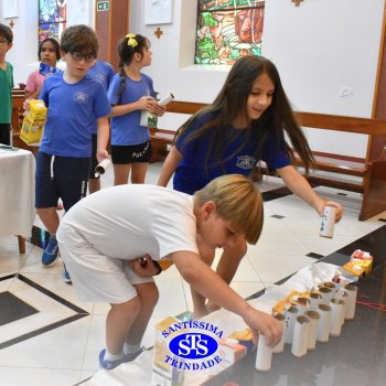 Momentos de convivência entre as turmas e reflexão sobre a vida nova marcam as Celebrações de Páscoa dos estudantes dos Anos Iniciais