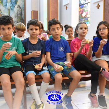 Momentos de convivência entre as turmas e reflexão sobre a vida nova marcam as Celebrações de Páscoa dos estudantes dos Anos Iniciais