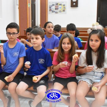 Momentos de convivência entre as turmas e reflexão sobre a vida nova marcam as Celebrações de Páscoa dos estudantes dos Anos Iniciais