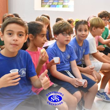 Momentos de convivência entre as turmas e reflexão sobre a vida nova marcam as Celebrações de Páscoa dos estudantes dos Anos Iniciais