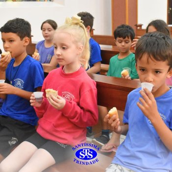 Momentos de convivência entre as turmas e reflexão sobre a vida nova marcam as Celebrações de Páscoa dos estudantes dos Anos Iniciais