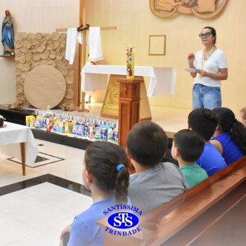 Momentos de convivência entre as turmas e reflexão sobre a vida nova marcam as Celebrações de Páscoa dos estudantes dos Anos Iniciais