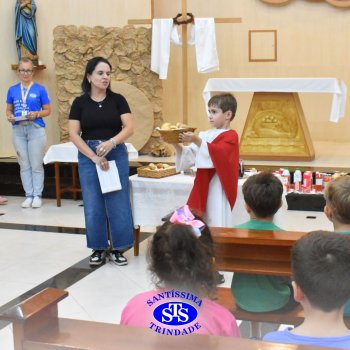 Momentos de convivência entre as turmas e reflexão sobre a vida nova marcam as Celebrações de Páscoa dos estudantes dos Anos Iniciais