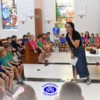 Momentos de convivência entre as turmas e reflexão sobre a vida nova marcam as Celebrações de Páscoa dos estudantes dos Anos Iniciais