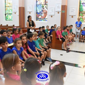 Momentos de convivência entre as turmas e reflexão sobre a vida nova marcam as Celebrações de Páscoa dos estudantes dos Anos Iniciais