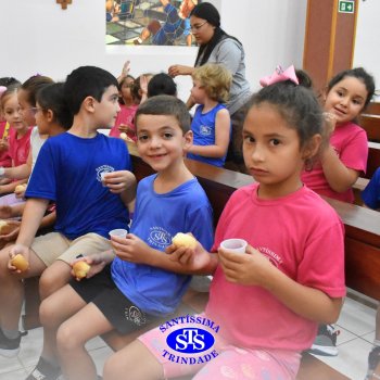 Momentos de convivência entre as turmas e reflexão sobre a vida nova marcam as Celebrações de Páscoa dos estudantes dos Anos Iniciais