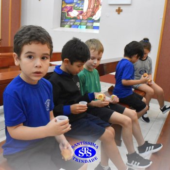 Momentos de convivência entre as turmas e reflexão sobre a vida nova marcam as Celebrações de Páscoa dos estudantes dos Anos Iniciais