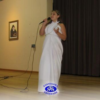 Festa do Olimpo, com alunos do 6º ano 