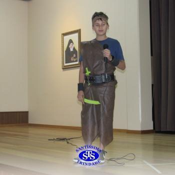 Festa do Olimpo, com alunos do 6º ano 